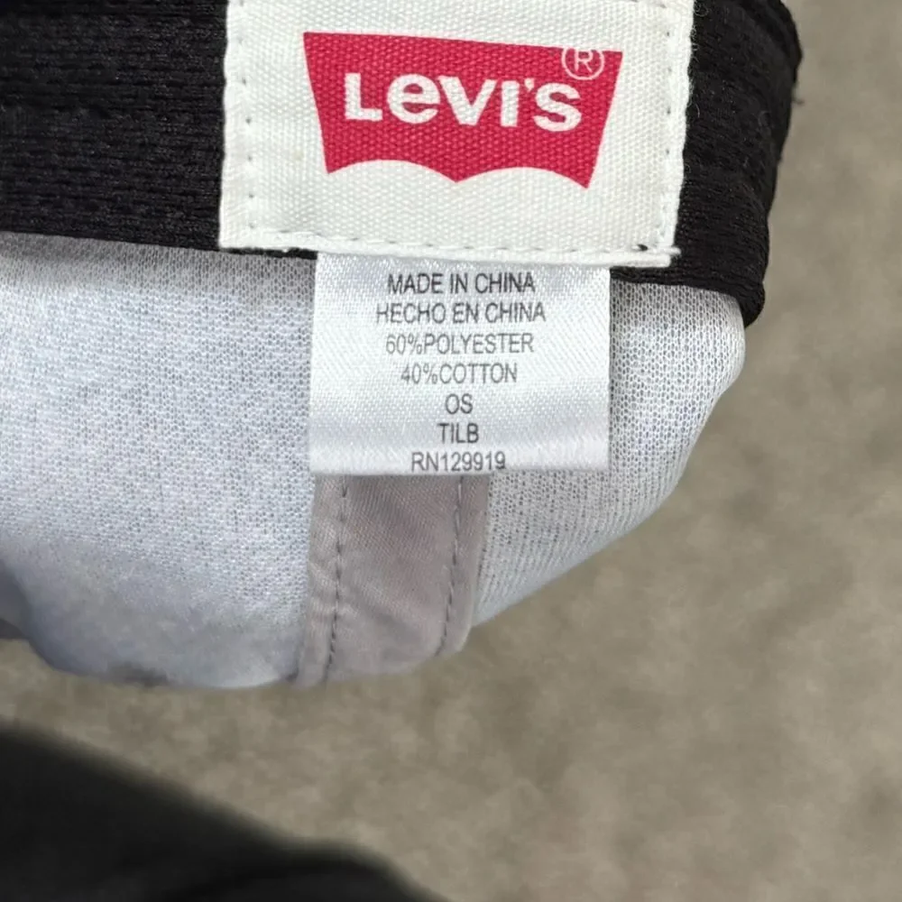 Levi's Men's Adjustable Terry Cloth Baseball Cap - Gray, men’s gray hat